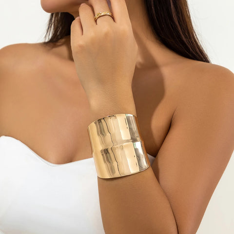 Wide Cuff Open Bracelet