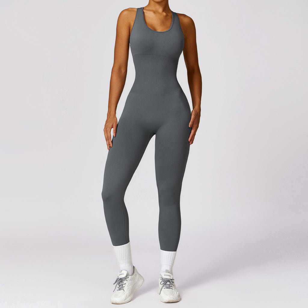 Women's Sports Back Shaping One-piece Jumpsuit