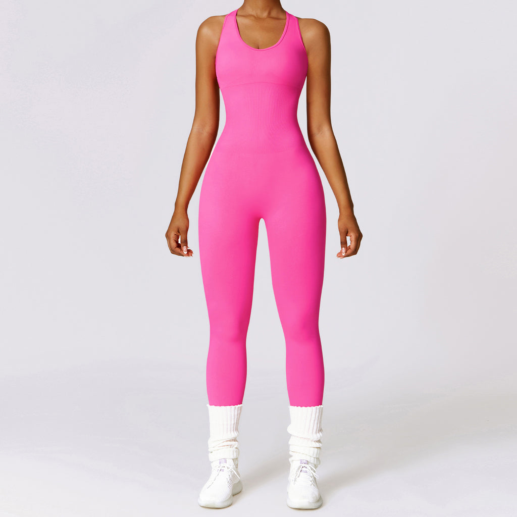 Women's Sports Back Shaping One-piece Jumpsuit