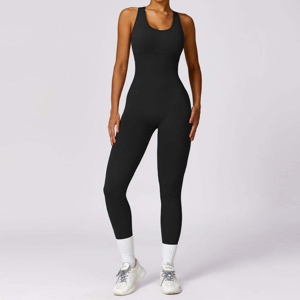 Women's Sports Back Shaping One-piece Jumpsuit