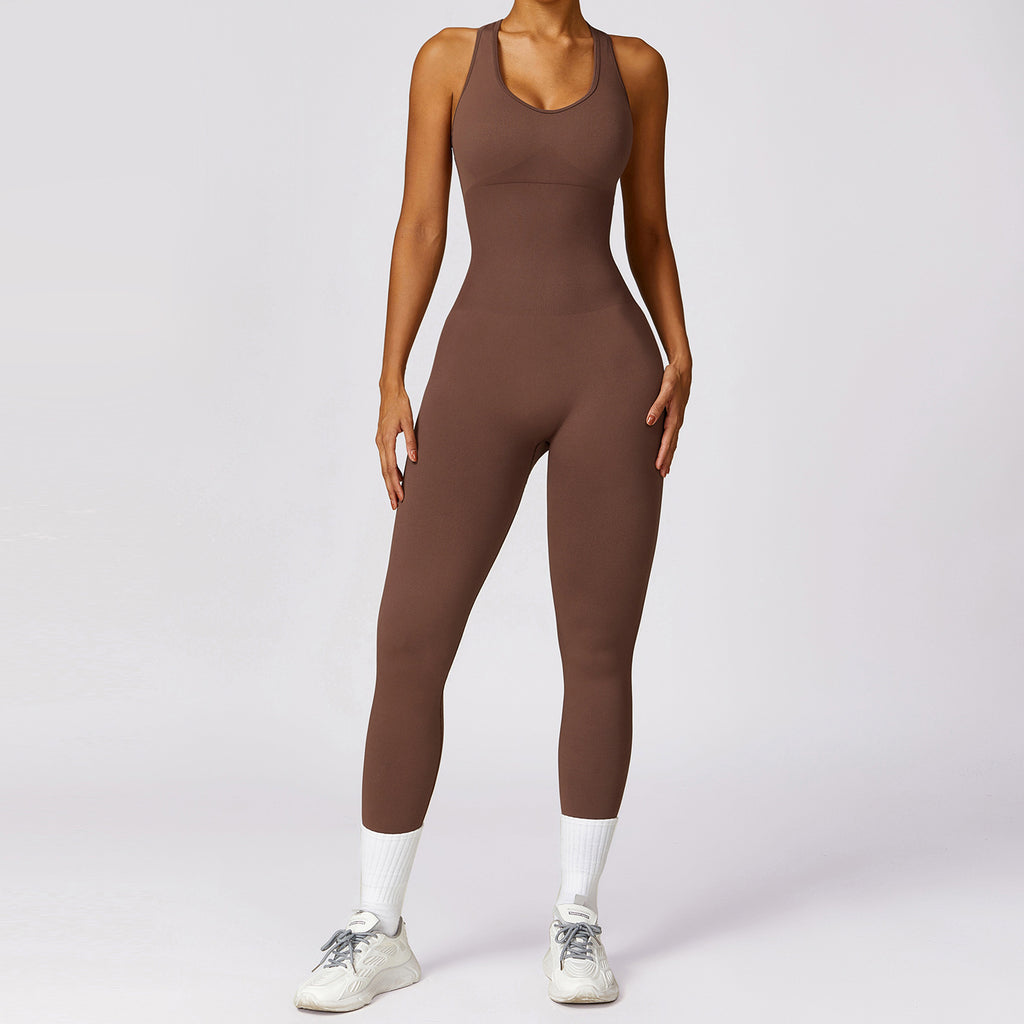 Women's Sports Back Shaping One-piece Jumpsuit